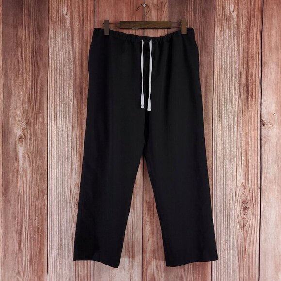 Figs Mens Size Large Black Pisco Basic Scrub Bottom Pants FM4500S PO 1557 - Picture 1 of 14